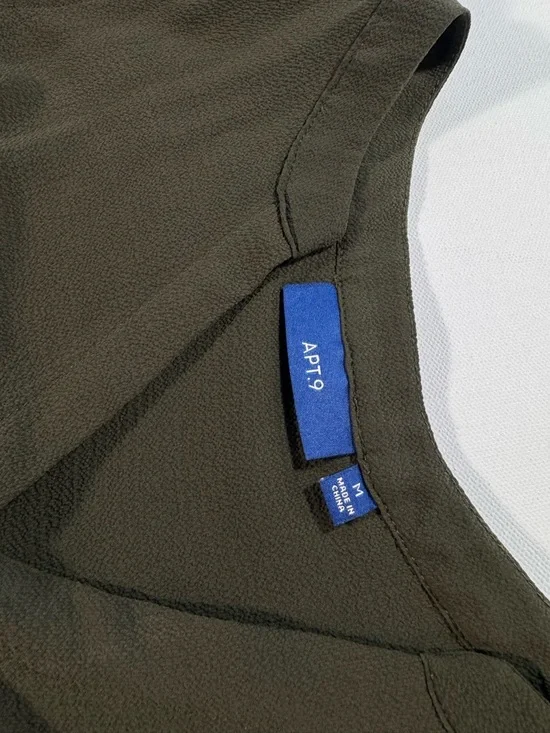 Apt. 9 Olive Sleeveless Tie-Front Camisole - Picture 4 of 6